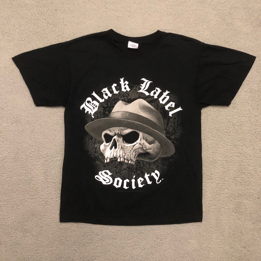 Vtg 2007 Black Label Society Skull Shirt Jerzees Heavyweight Cotton BLS SDMF M